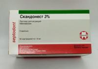 Скандонест 3% Septodont, Франция