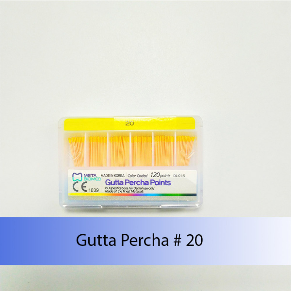 Gutta Percha Points (конусность 0.2) Meta Biomed, Южная Корея