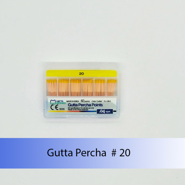 Gutta Percha Points (конусность 0.4) Meta Biomed, Южная Корея