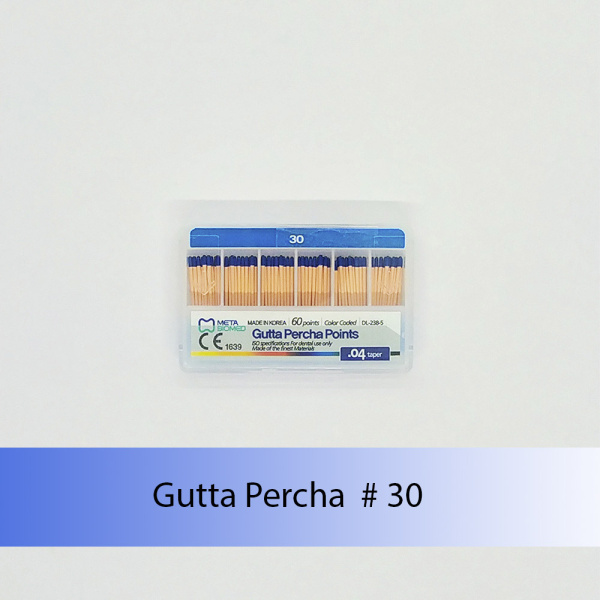 Gutta Percha Points (конусность 0.4) Meta Biomed, Южная Корея