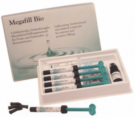 Megafill Bio, универсальный гипоаллергенный микрогибридный композит (4) Megadenta Dentalprodukte, Германия