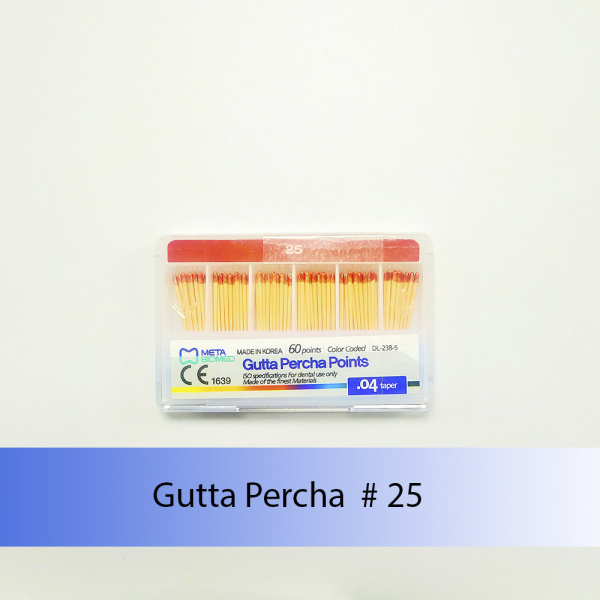 Gutta Percha Points (конусность 0.4) Meta Biomed, Южная Корея