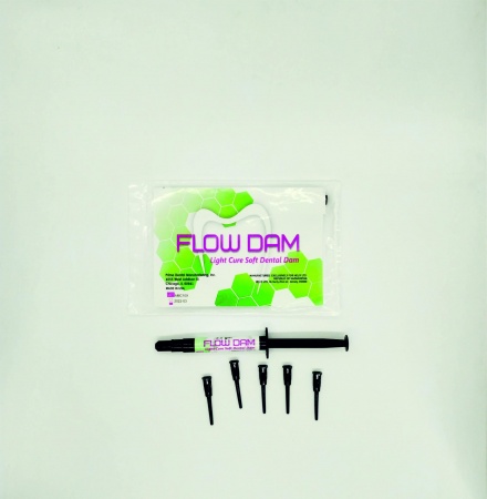 Flow Dam Light Cure Soft Dental-(жидкий коффердам) Prime Dental Manufakturing, США
