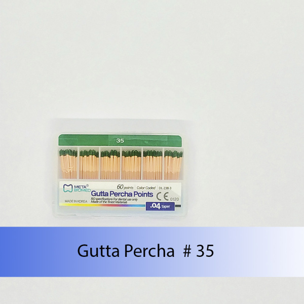 Gutta Percha Points (конусность 0.4) Meta Biomed, Южная Корея