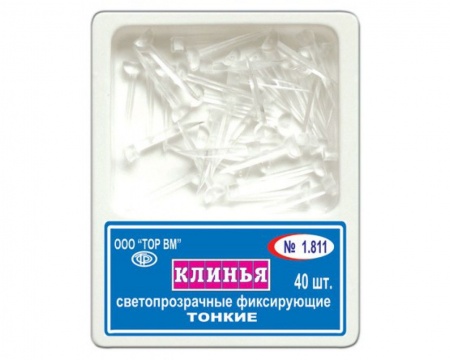 Клинья фиксирующие, пластиковые  светопрозрачные (тонкие) 1.811 ТОР ВМ, Россия